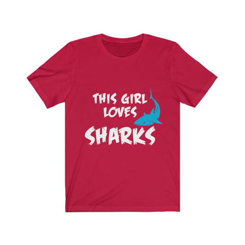 Image of This Girl Loves Sharks - Maas Tee