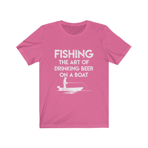 Image of Fishing The Art of Drinking Beer On A Boat - Unisex Tee - Maas Tee
