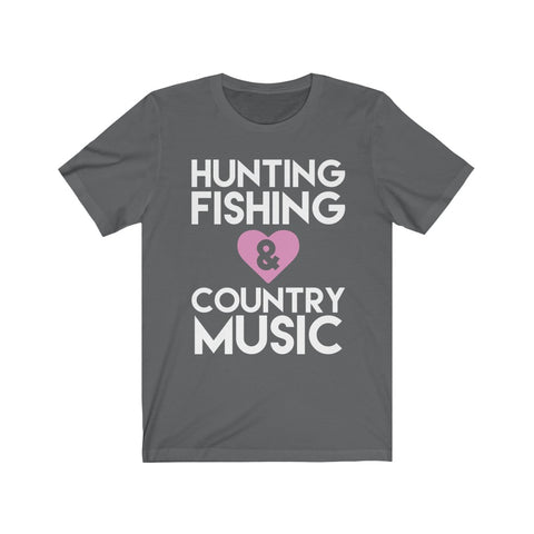 Image of Hunting Fishing & Country Music - Unisex Tee - Maas Tee