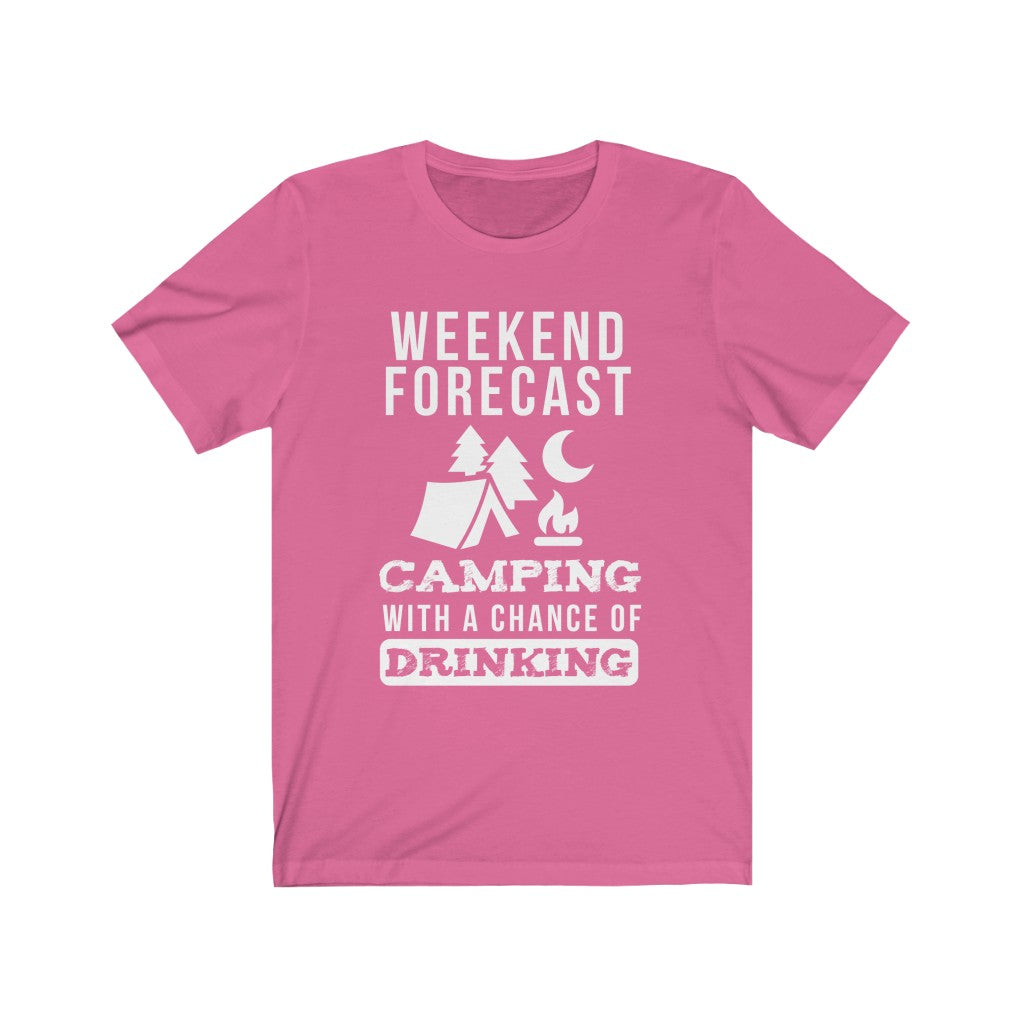 Weekend Forecast Camping - Unisex Tee