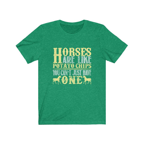 Image of Horses Are Like Potato Chips - Unisex Tee - Maas Tee