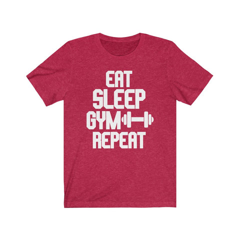 Image of Eat Sleep Gym Repeat - Unisex Tee - Maas Tee