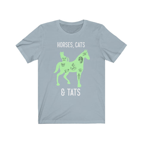 Image of Horses Cats & Tats - Unisex Tee - Maas Tee