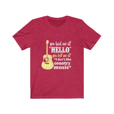 Image of I Don't Like Country Music - Unisex Tee