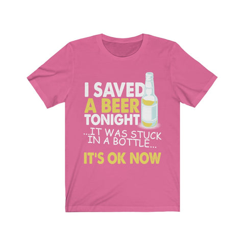 Image of I Saved A Beer Tonight - Unisex Tee