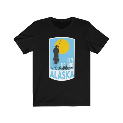 Image of Fly Fishing Alaska - Unisex Tee - Maas Tee
