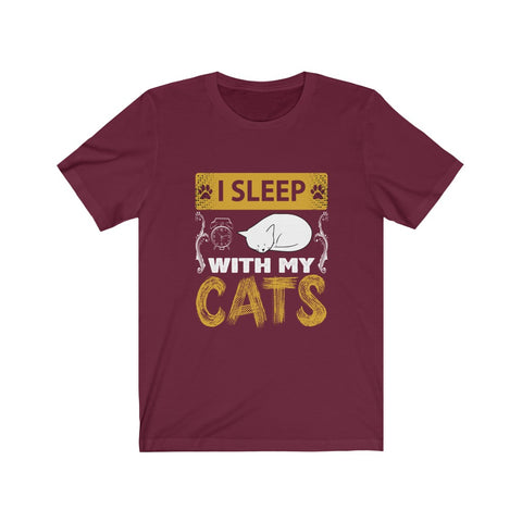 Image of I Sleep With My Cats - Unisex Tee - Maas Tee