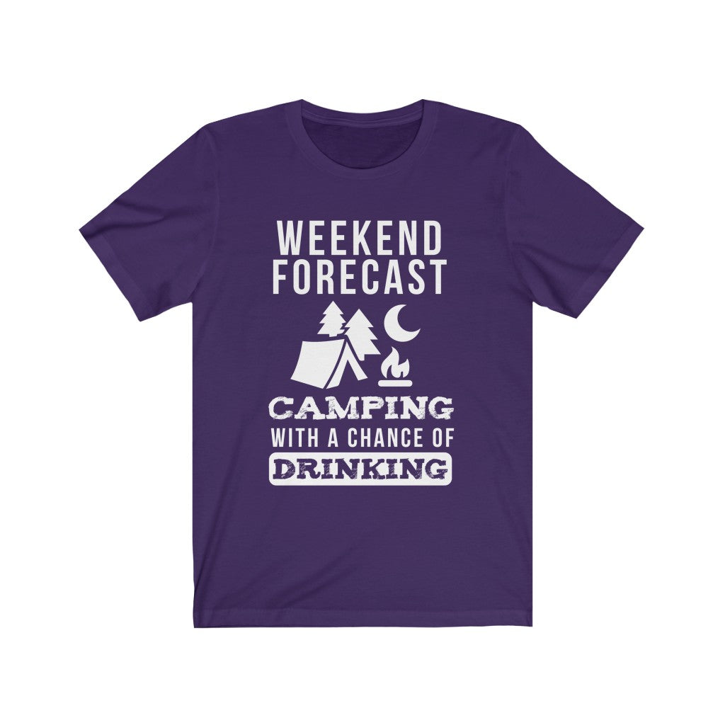 Weekend Forecast Camping - Unisex Tee
