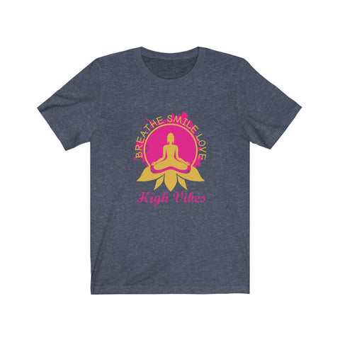 Image of Breathe Smile Love Yoga - Unisex Tee