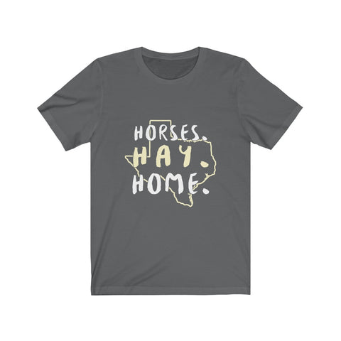 Image of Horses Hay Home - Unisex Tee - Maas Tee