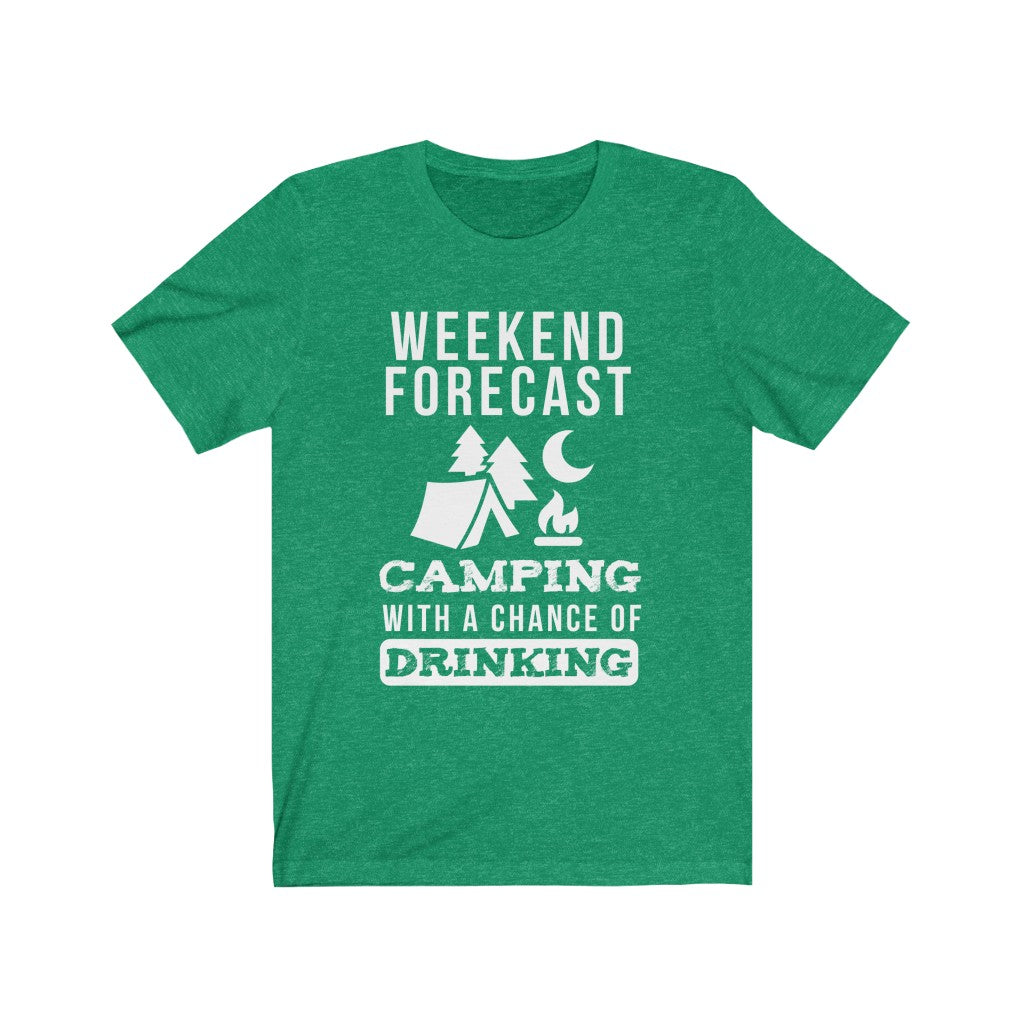 Weekend Forecast Camping - Unisex Tee