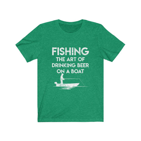 Image of Fishing The Art of Drinking Beer On A Boat - Unisex Tee - Maas Tee