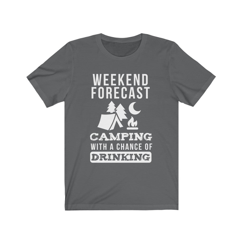 Weekend Forecast Camping - Unisex Tee