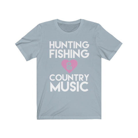 Image of Hunting Fishing & Country Music - Unisex Tee - Maas Tee