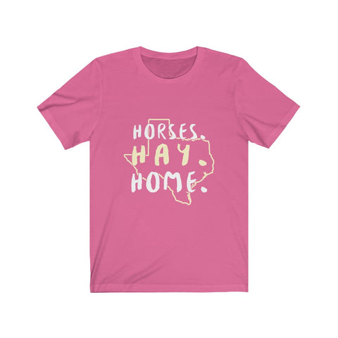 Image of Horses Hay Home - Unisex Tee - Maas Tee