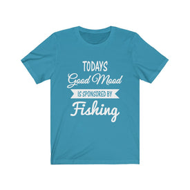 Todays Good Mood is Sponsored By Fishing - Unisex Tee - Maas Tee