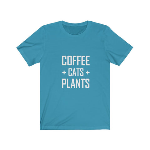 Image of Coffee Cats Plants - Unisex Tee