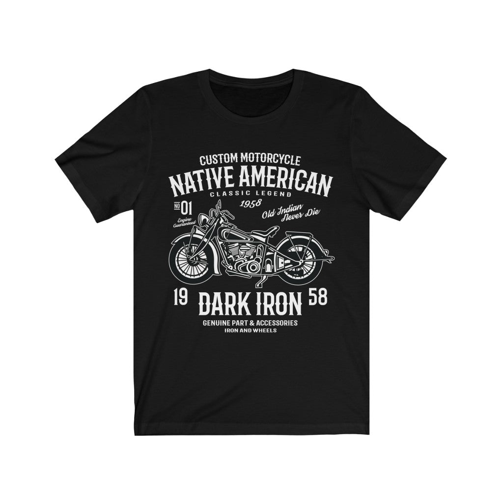 Custom Motorcycle Native American - Unisex Tee - Maas Tee