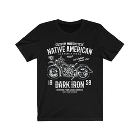 Custom Motorcycle Native American - Unisex Tee - Maas Tee