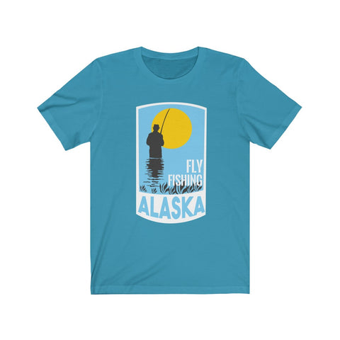Image of Fly Fishing Alaska - Unisex Tee - Maas Tee