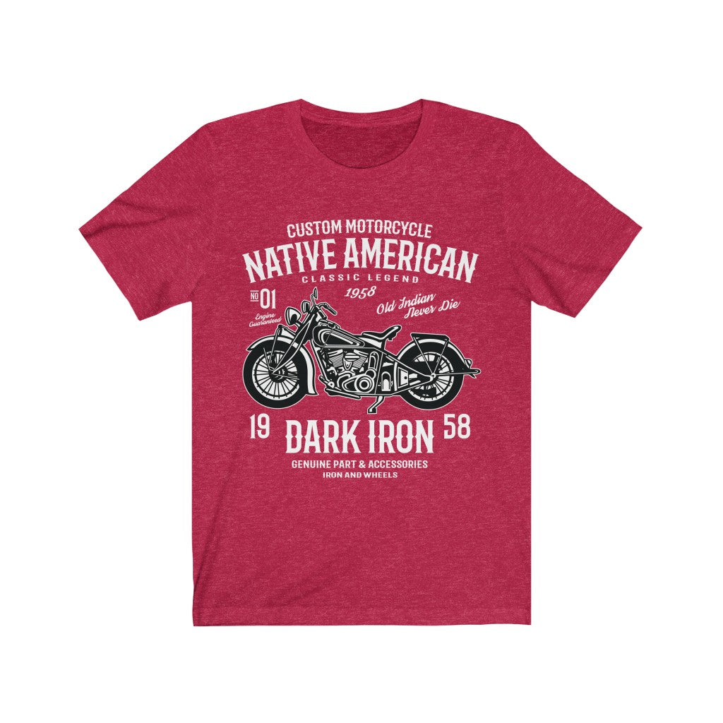 Custom Motorcycle Native American - Unisex Tee - Maas Tee