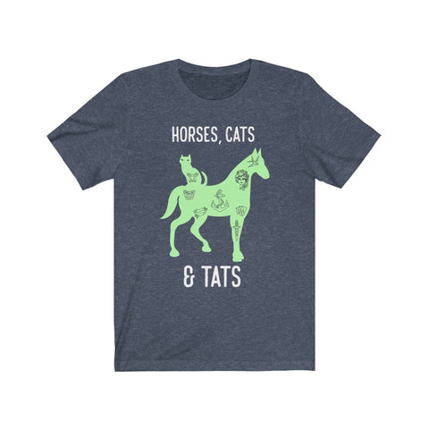 Image of Horses Cats & Tats - Unisex Tee - Maas Tee