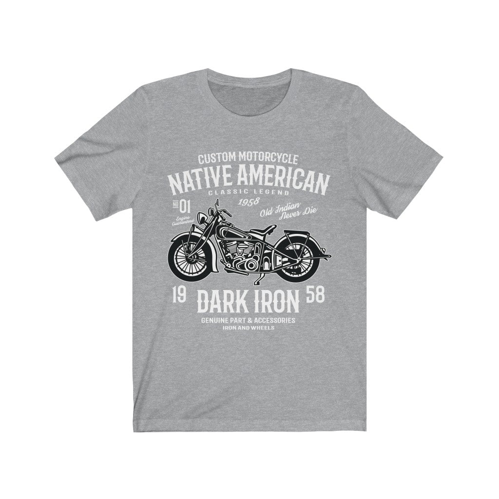 Custom Motorcycle Native American - Unisex Tee - Maas Tee
