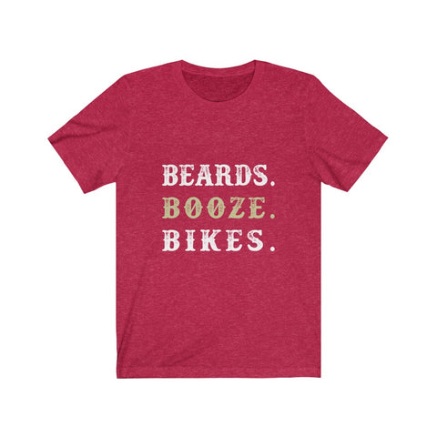 Image of Beards Booze Bikes - Unisex Tee - Maas Tee