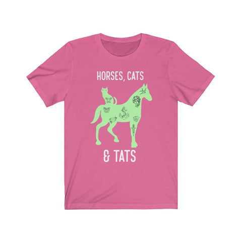 Image of Horses Cats & Tats - Unisex Tee - Maas Tee