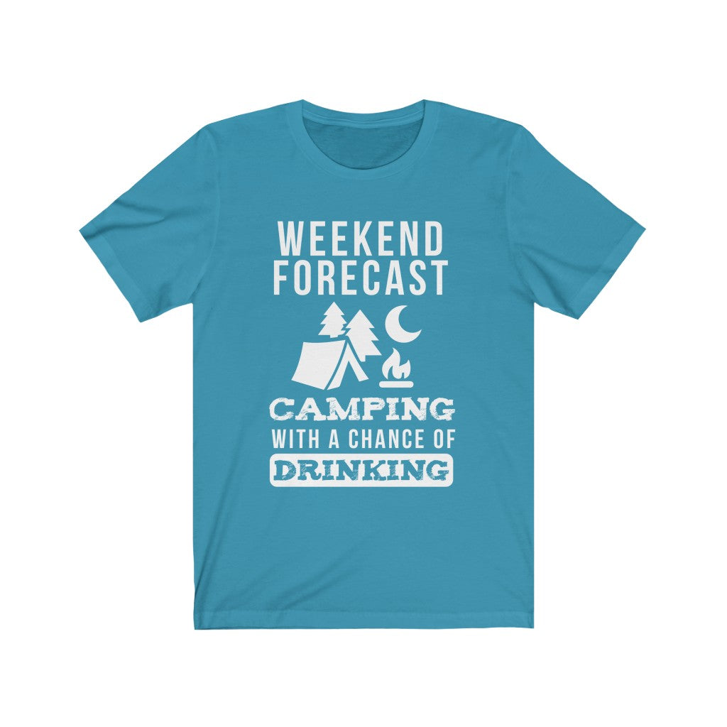 Weekend Forecast Camping - Unisex Tee