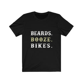 Beards Booze Bikes - Unisex Tee - Maas Tee