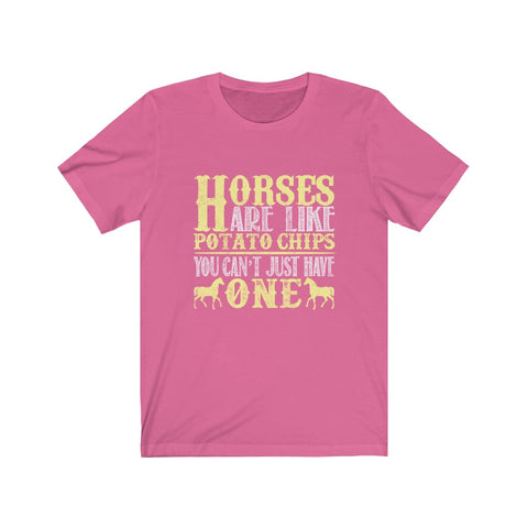 Image of Horses Are Like Potato Chips - Unisex Tee - Maas Tee