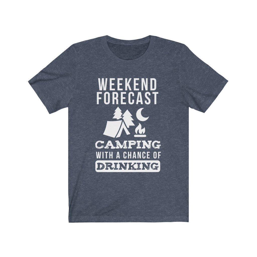 Weekend Forecast Camping - Unisex Tee