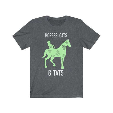 Image of Horses Cats & Tats - Unisex Tee - Maas Tee