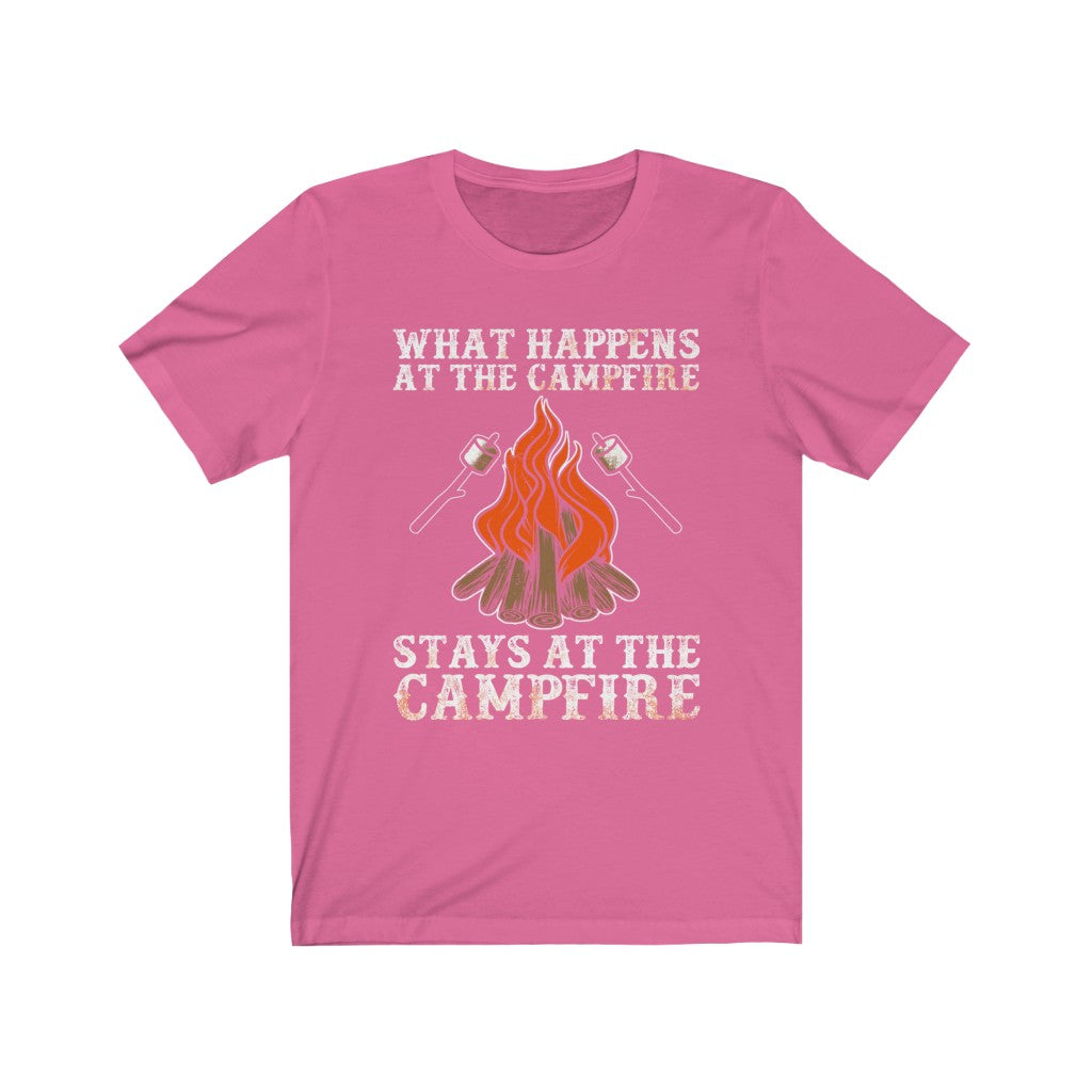What Happens At The Campfire Stays At The Campfire - Unisex Tee