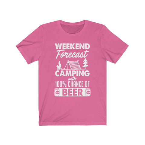 Image of Weekend Forecast Camping - Unisex Tee - Maas Tee