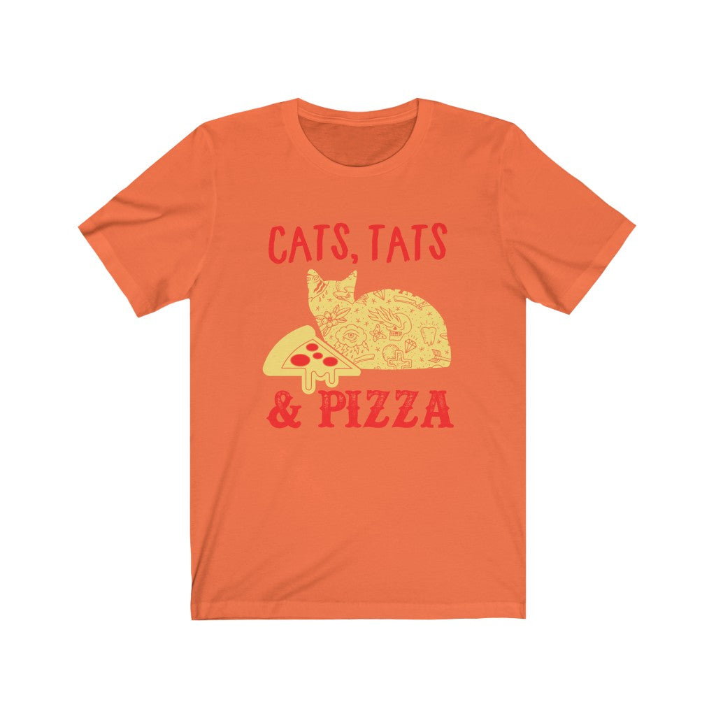 Cats Tats & Pizza - Unisex Tee