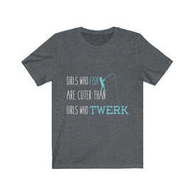 Girls Who Fish Are Cuter - Sleeve Tee