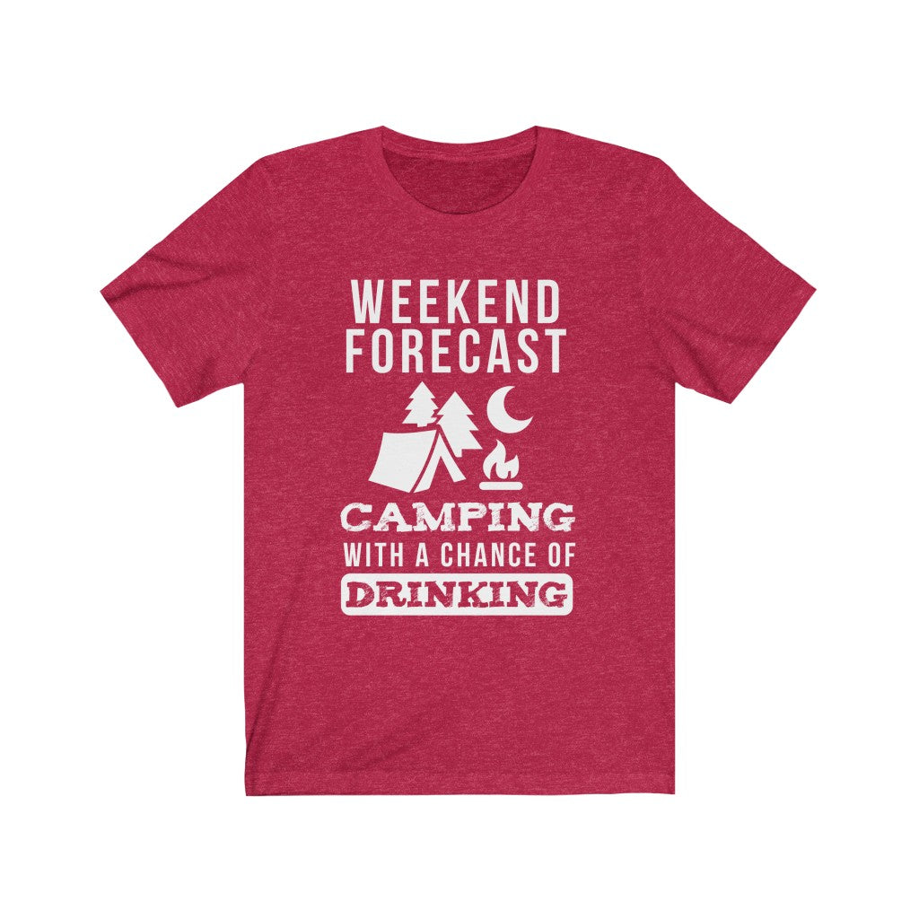 Weekend Forecast Camping - Unisex Tee