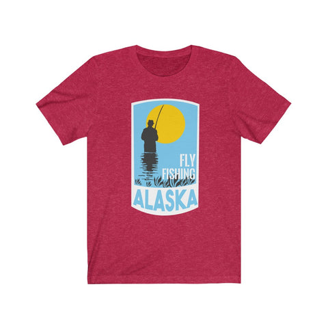 Image of Fly Fishing Alaska - Unisex Tee - Maas Tee