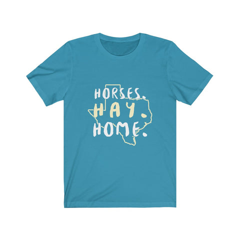 Image of Horses Hay Home - Unisex Tee - Maas Tee