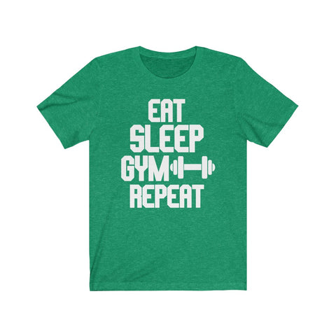 Image of Eat Sleep Gym Repeat - Unisex Tee - Maas Tee