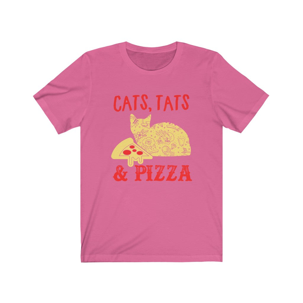 Cats Tats & Pizza - Unisex Tee