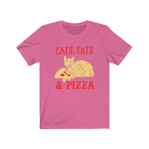 Image of Cats Tats & Pizza - Unisex Tee