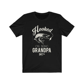 Hooked On Being Grandpa - Unisex Tee - Maas Tee