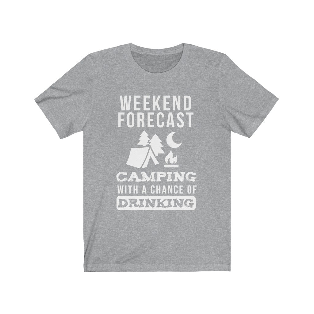Weekend Forecast Camping - Unisex Tee