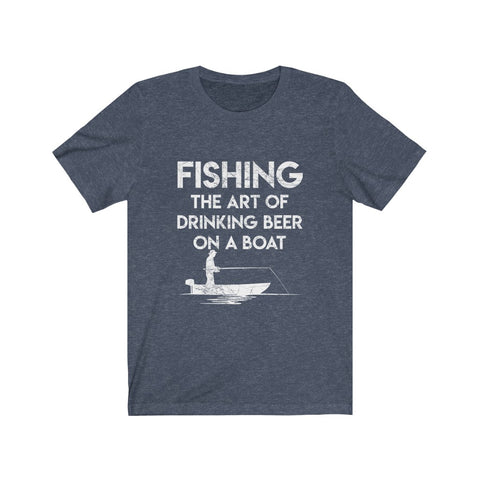 Image of Fishing The Art of Drinking Beer On A Boat - Unisex Tee - Maas Tee