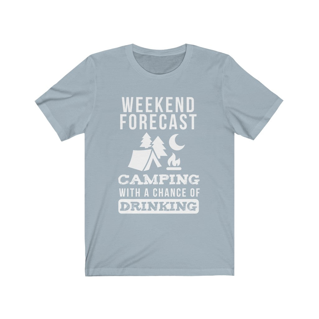 Weekend Forecast Camping - Unisex Tee