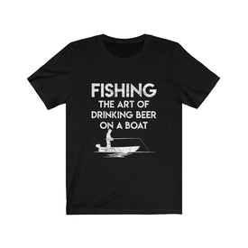 Fishing The Art of Drinking Beer On A Boat - Unisex Tee - Maas Tee