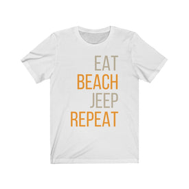 Eat Beach Jeep Repeat - Unisex Tee